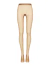 Wolford Twenties Econyl Fishnet Balcony Tights In Nude & Neutrals