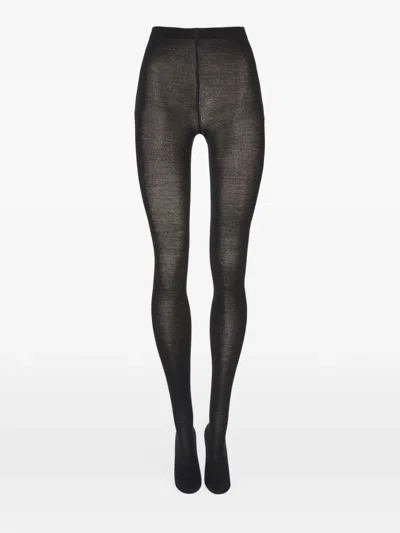 Wolford Semi-sheer Tights In Black