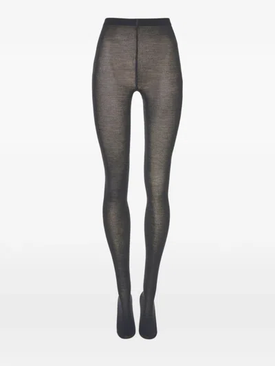 Wolford Semi-sheer Tights In Black