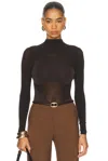 Wolford Shade String Bodysuit In Black
