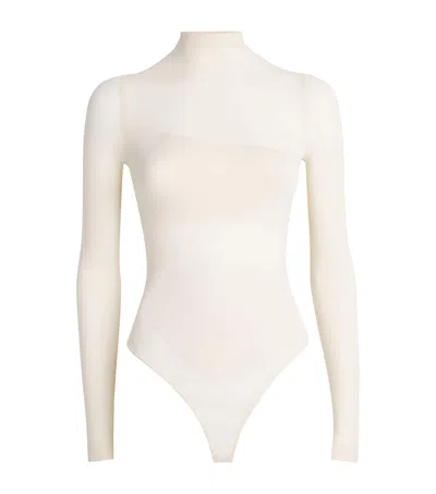 Wolford Shade String Bodysuit In White