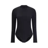 Wolford Fitted High Neck Long Sleeve Body In Black
