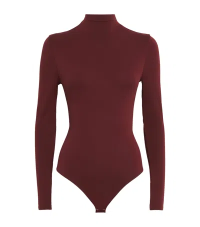 Wolford Shaping Body Bodysuit In Brown