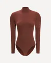 Wolford Bordeaux Polyamide Top In Brown
