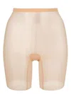 Wolford Tulle Control Shorts In Powder