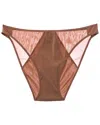 Wolford Sheer Bikini Brief In Brown