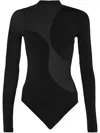Wolford Sheer Bodysuit In Black