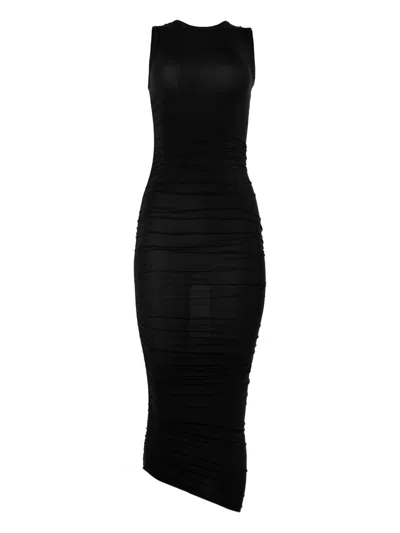 Wolford Sheer Drape Dress In Black