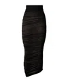 Wolford Sheer Drape Skirt In Black