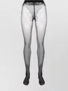 Wolford Sheer Luxe 9 High Waist Tights In Grey