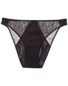 Wolford Sheer Opaque Bikini Brief In Black