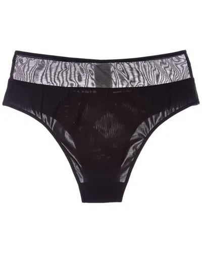 Wolford Sheer Opaque Hiphugger In Black