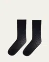 Wolford Sheer Pattern Knee-highs, 30 Denier