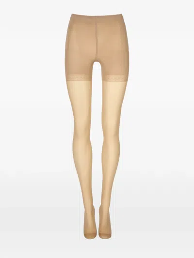Wolford Sheer Sculpting Tights In Neutral