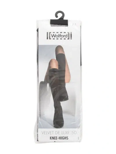 Pre-owned Wolford Sheer Tights. In Black