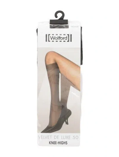 Pre-owned Wolford Sheer Tights. In Black