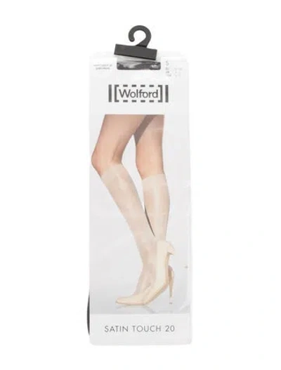 Pre-owned Wolford Sheer Tights. In Black