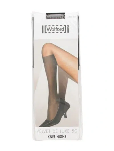 Pre-owned Wolford Sheer Tights. In Black