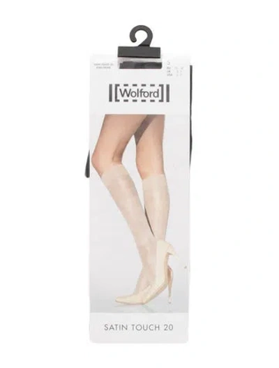 Pre-owned Wolford Sheer Tights. In Black