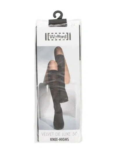 Pre-owned Wolford Sheer Tights. In Black