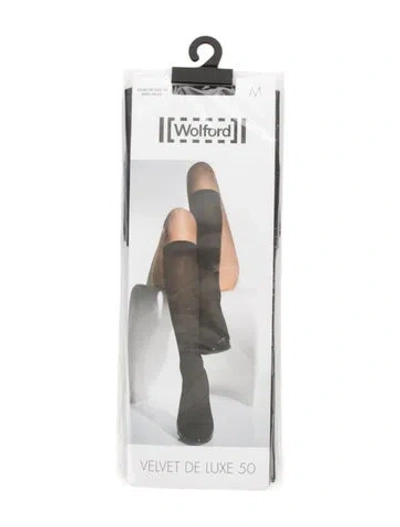 Pre-owned Wolford Sheer Tights. In Black