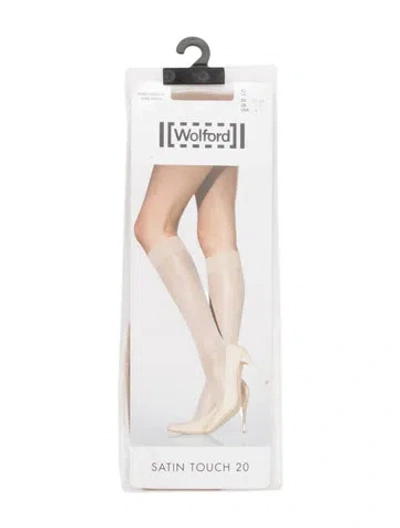 Pre-owned Wolford Sheer Tights. In Silver