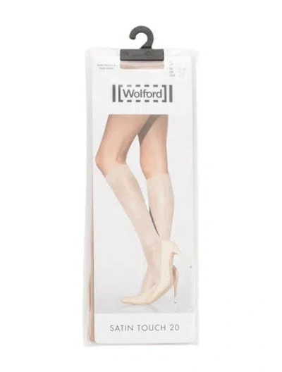 Pre-owned Wolford Sheer Tights. In Silver