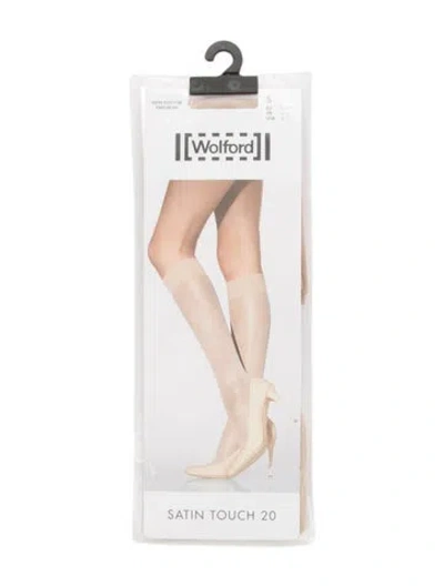 Pre-owned Wolford Sheer Tights. In Silver