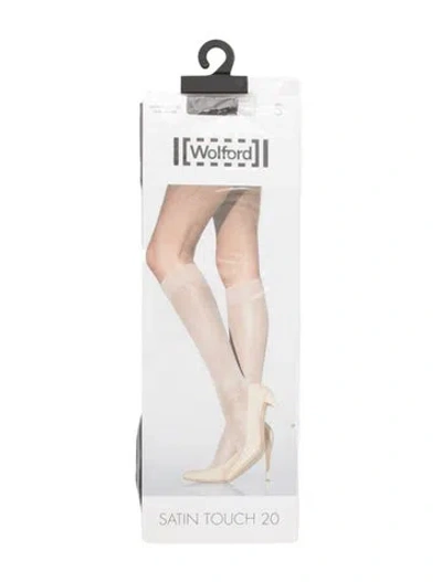 Pre-owned Wolford Sheer Tights. In Silver