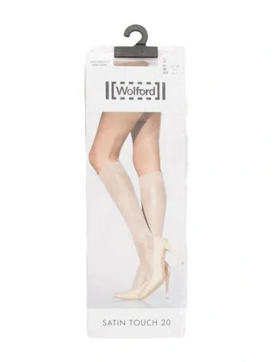 Pre-owned Wolford Sheer Tights. In Silver