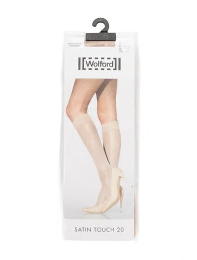 Pre-owned Wolford Sheer Tights. In Silver