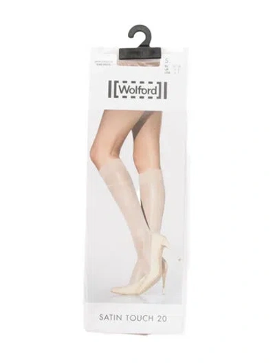 Pre-owned Wolford Sheer Tights. In Silver