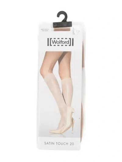 Pre-owned Wolford Sheer Tights. In Silver