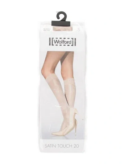 Pre-owned Wolford Sheer Tights. In Silver