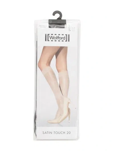 Pre-owned Wolford Sheer Tights. In Silver