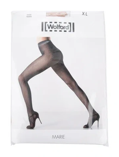 Pre-owned Wolford Sheer Tights  W/tags In Black