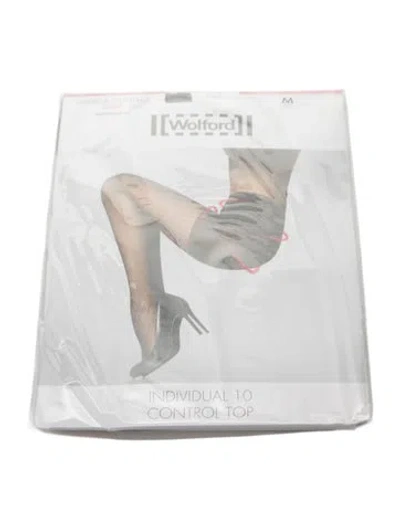 Pre-owned Wolford Sheer Tights. W/tags In Black
