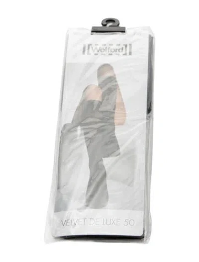 Pre-owned Wolford Sheer Tights. W/tags In Black