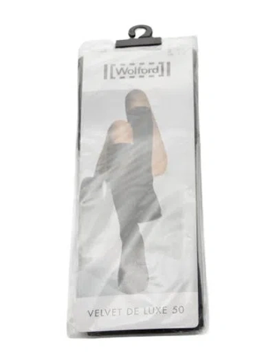 Pre-owned Wolford Sheer Tights. W/tags In Black