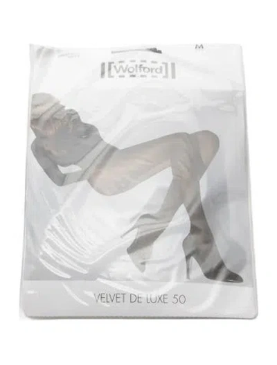 Pre-owned Wolford Sheer Tights. W/tags In Black