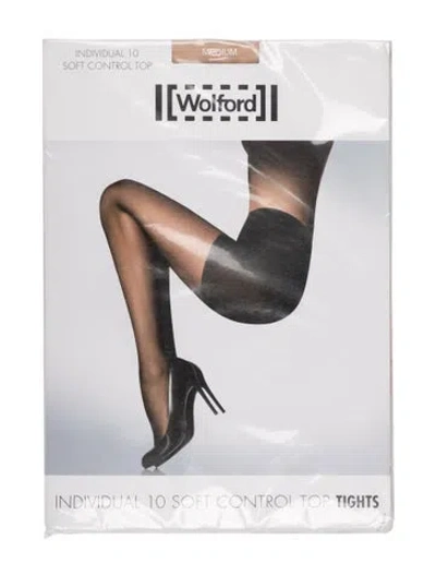 Pre-owned Wolford Sheer Tights. W/tags In Black