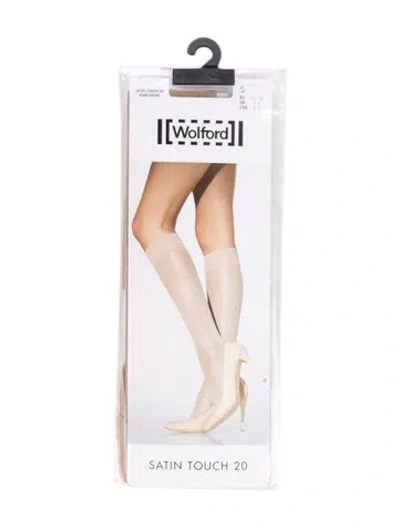 Pre-owned Wolford Sheer Tights. W/tags In Neutral