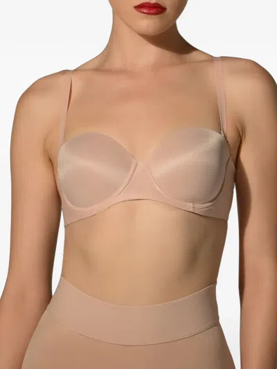 Wolford Sheer Touch Bandeau Bra In Pink
