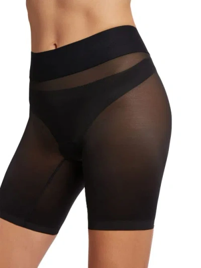 Wolford Sheer Touch Control Shorts In Black
