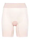 Wolford Cotton Contour Control Shaping Shorts In Pink