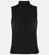 Wolford Sheer Turtleneck Top In Black
