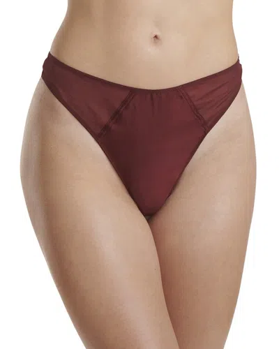 Wolford Silk-blend Bikini Brief In Brown