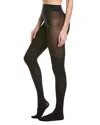 Wolford Silver Logo Tights In Black
