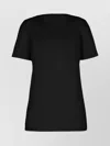 Wolford Simple Round Neck Short Sleeves Top In Black