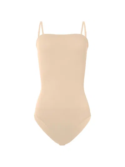 Wolford Skin Contour Tube Bodysuit In Neutral